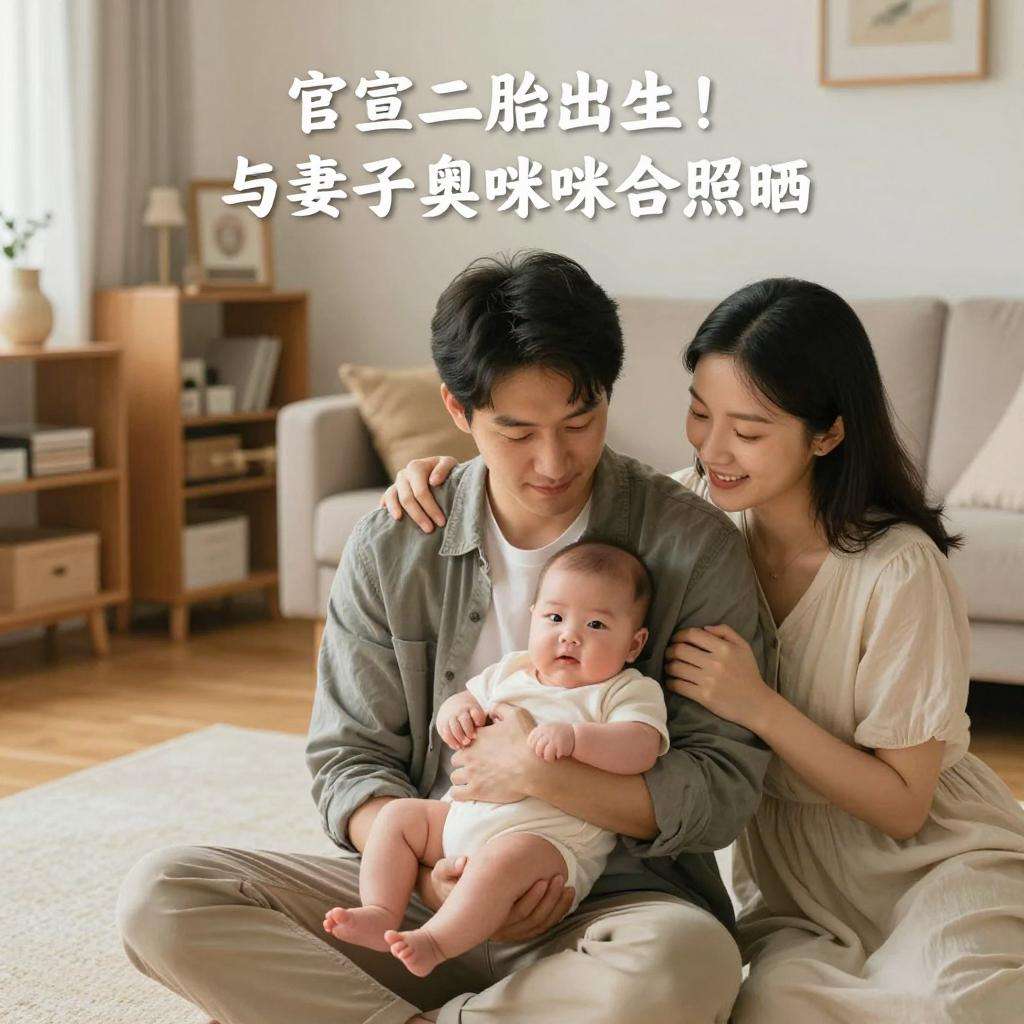 Uzi官宣二胎出生！与妻子奥咪咪合照晒小公主