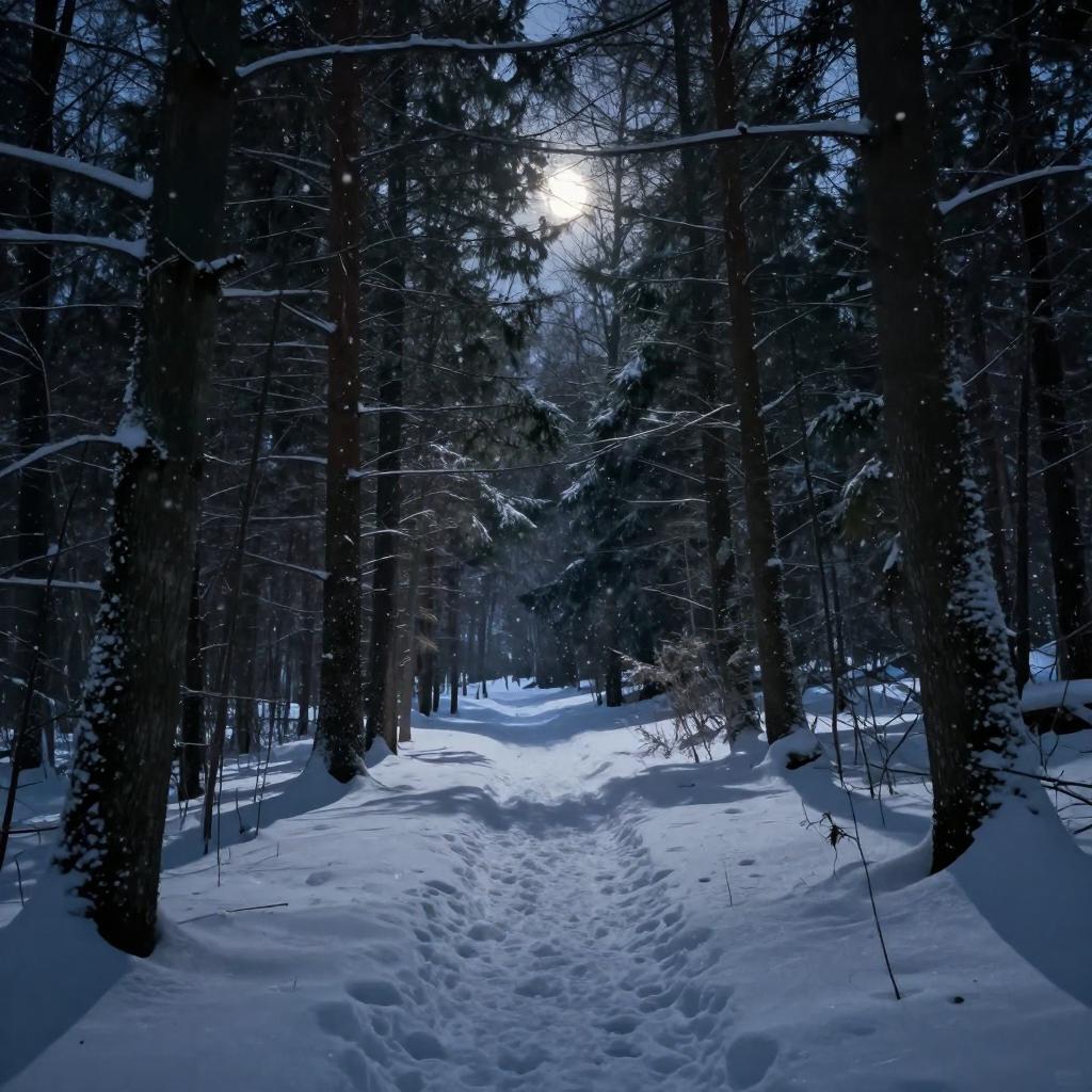 新月裁风裘缀雪，瑶光夜野匿清辉第一张图