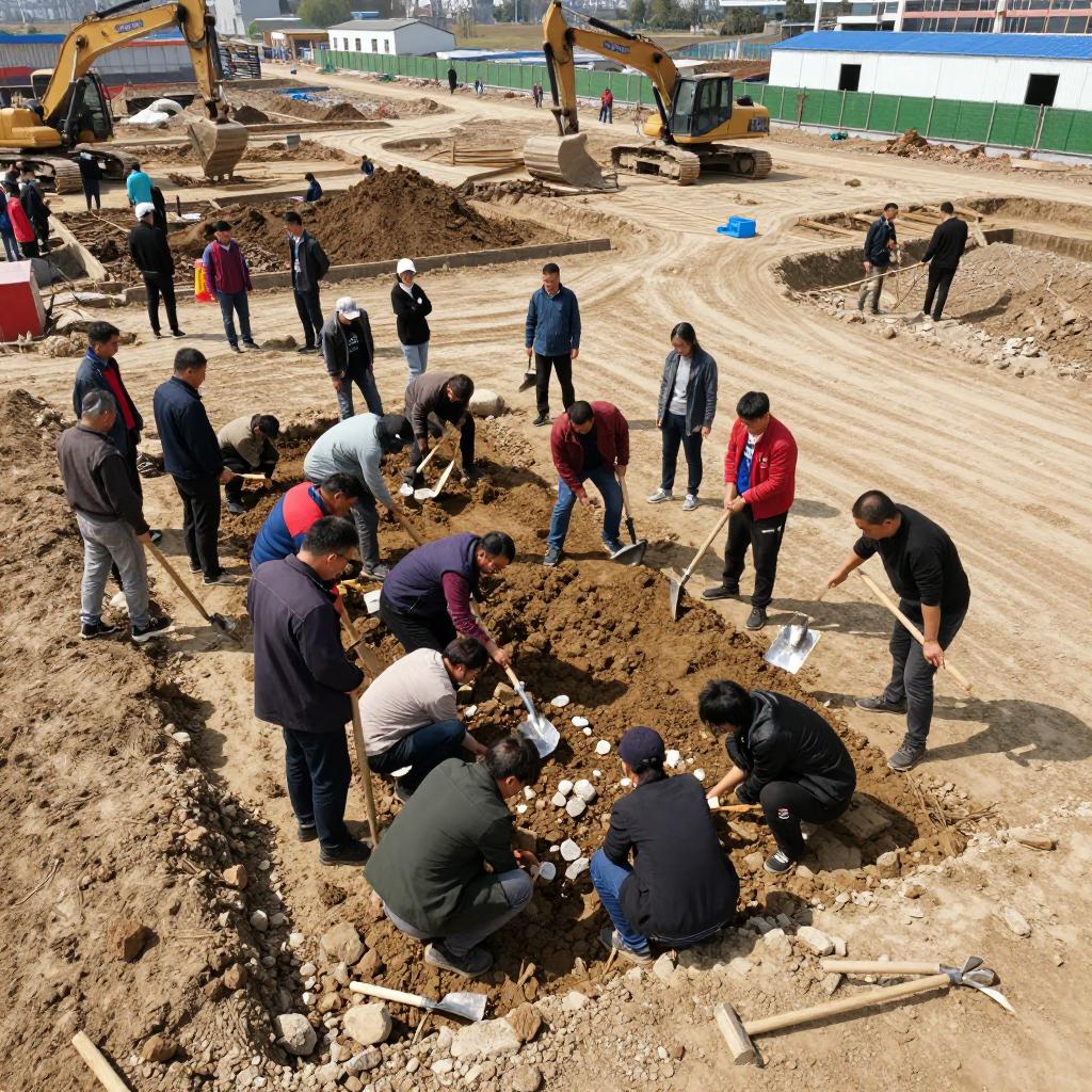 湖北多人在工地挖玛瑙 街道办：实际价值不高