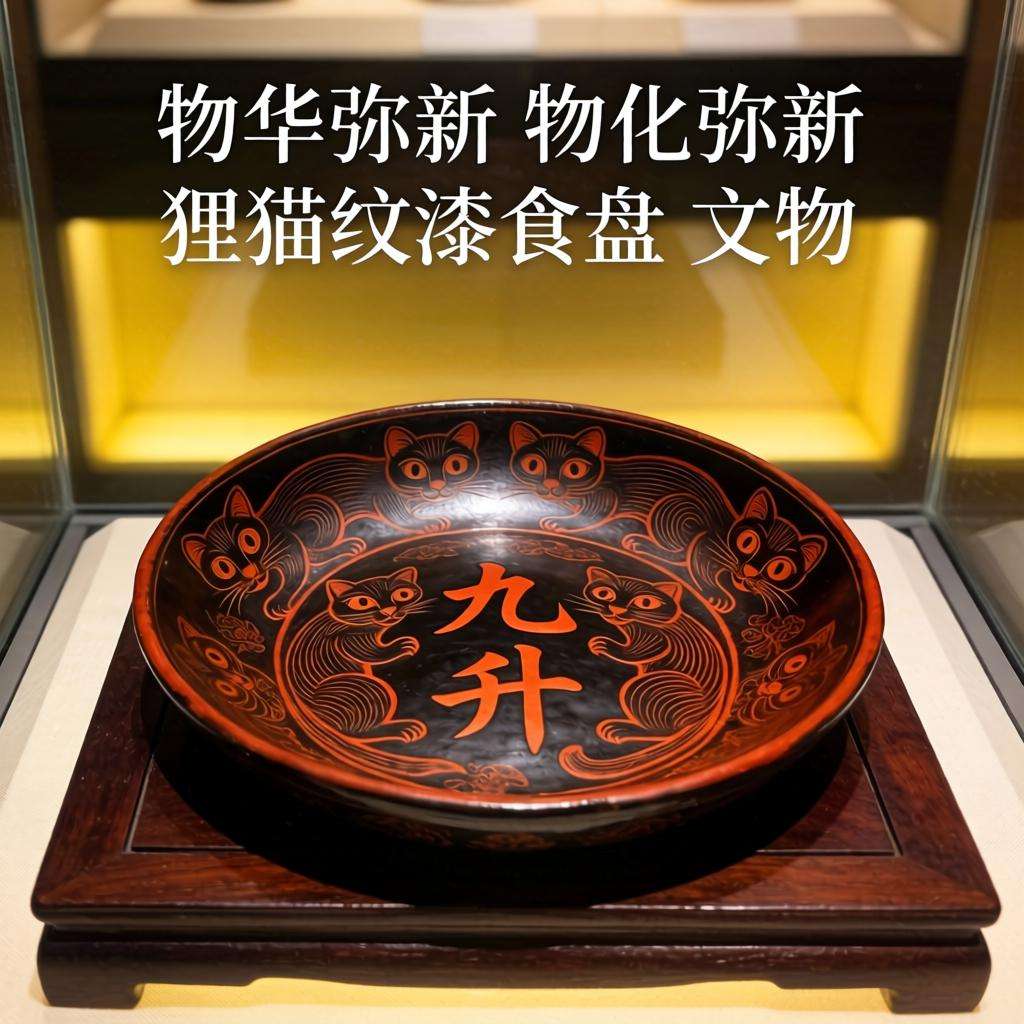 物华弥新物化弥新狸猫纹漆食盘文物渊源介绍