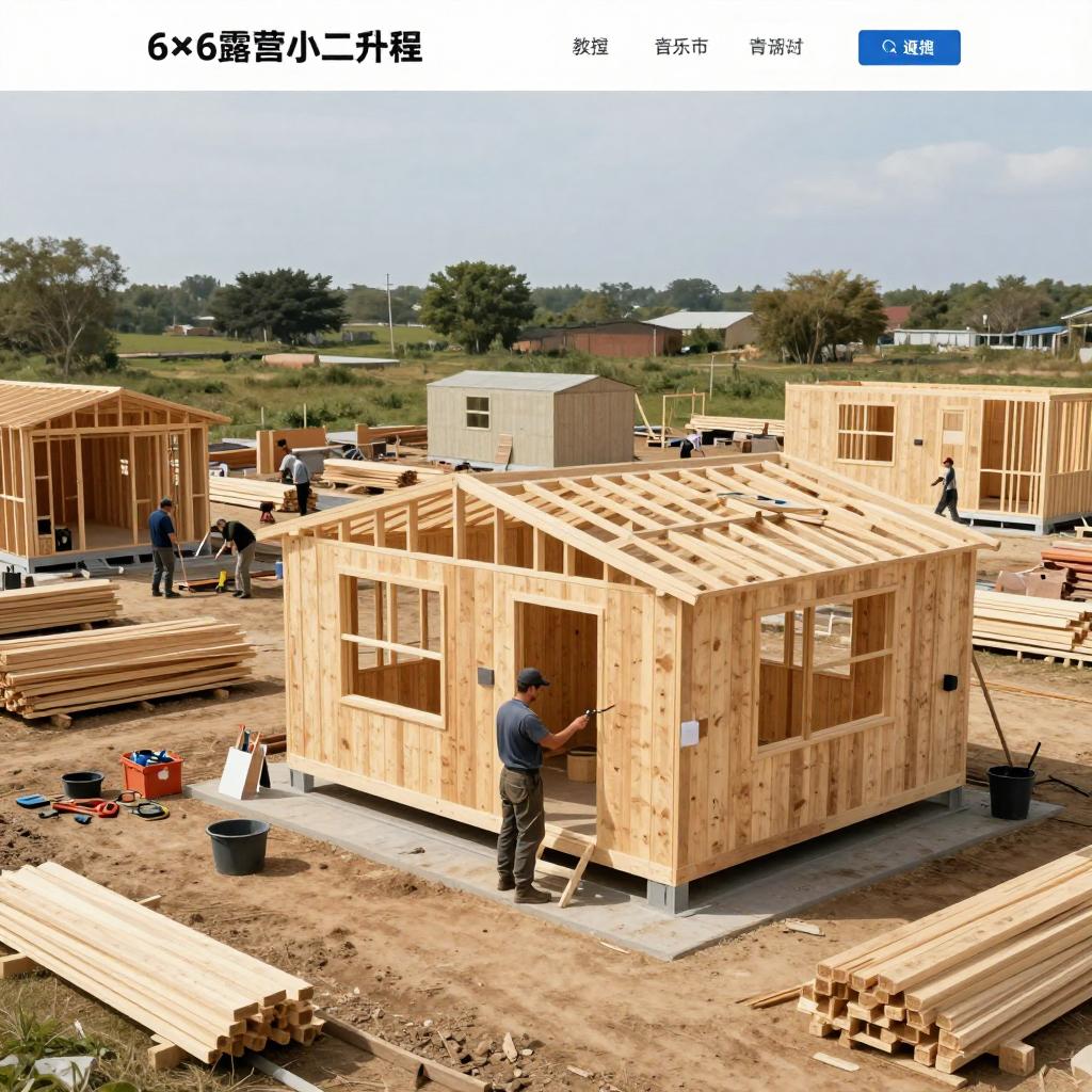 心动小镇心动小镇6×6露营小屋建造教程