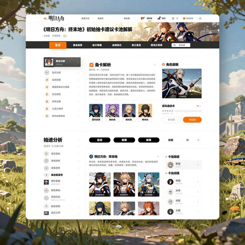 明日方舟：终末地【明日方舟：终末地】初始抽卡建议卡池详解