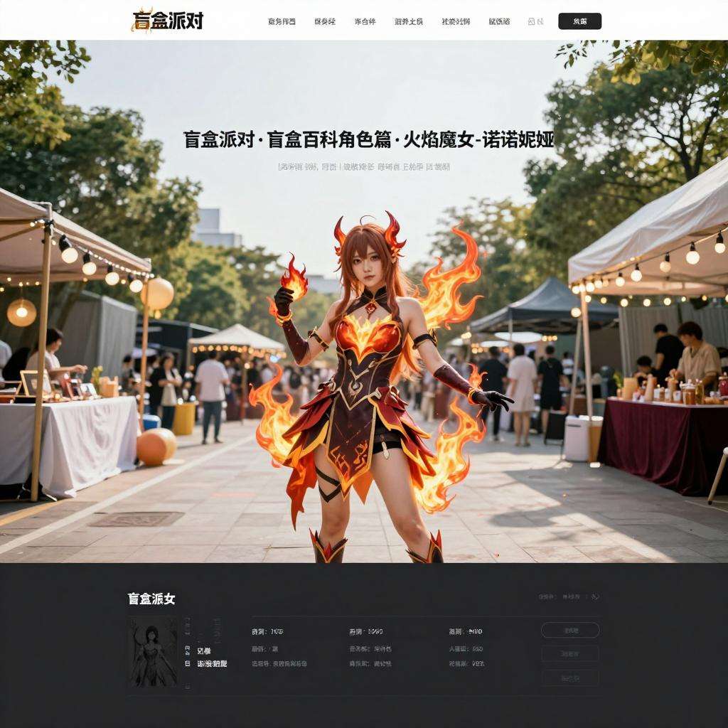 盲盒派对盲盒百科 角色篇 火焰魔女-诺诺妮娅