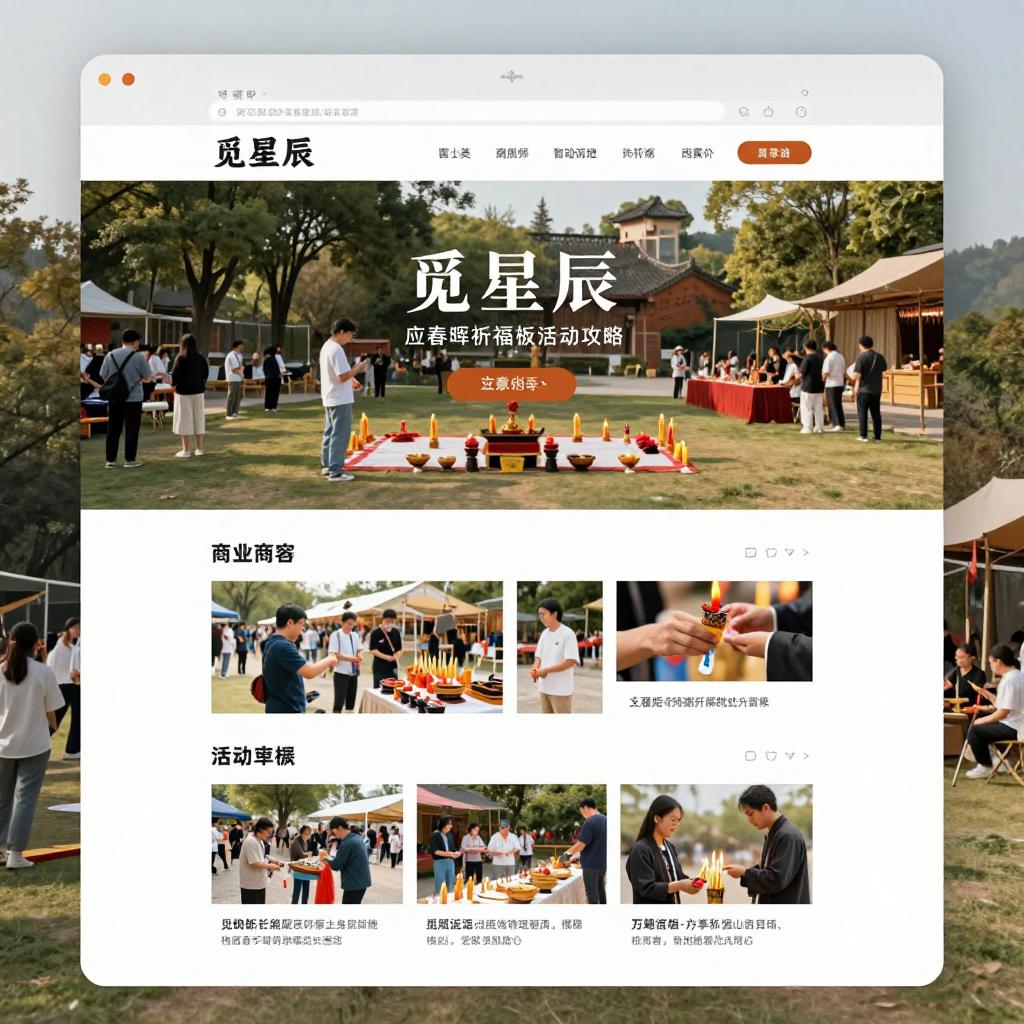 心动小镇【心动小镇】觅星辰 应春晖 祈福活动 攻略