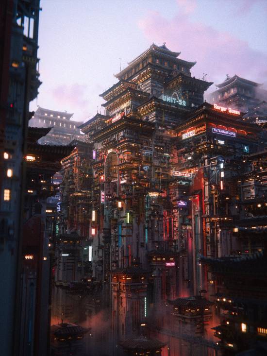 惊为天人！高玩在《我的世界》里复现超逼真赛博朋克城