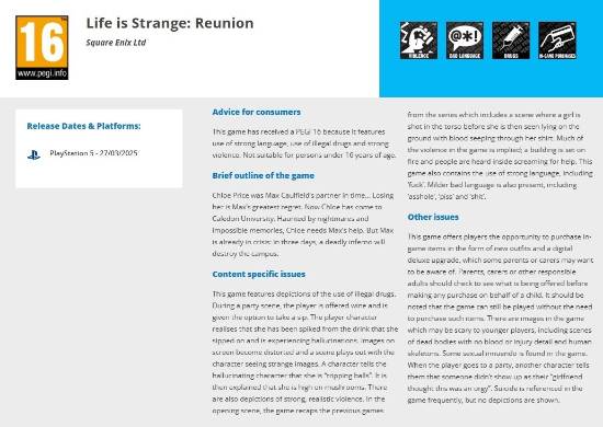 《奇异人生》新作评级意外曝光！麦克斯和克洛伊重聚