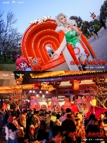 35米宽的花灯和1000台无人机,DNF手游点亮了大唐
