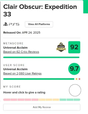 IGN评分3.0的垃圾掌机游戏,怎么突然成了《33号远征队》劲敌?