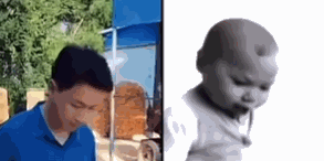 诡异的婴儿流口水黑白大头照，怎么就成为了网友摆烂专用表情包？