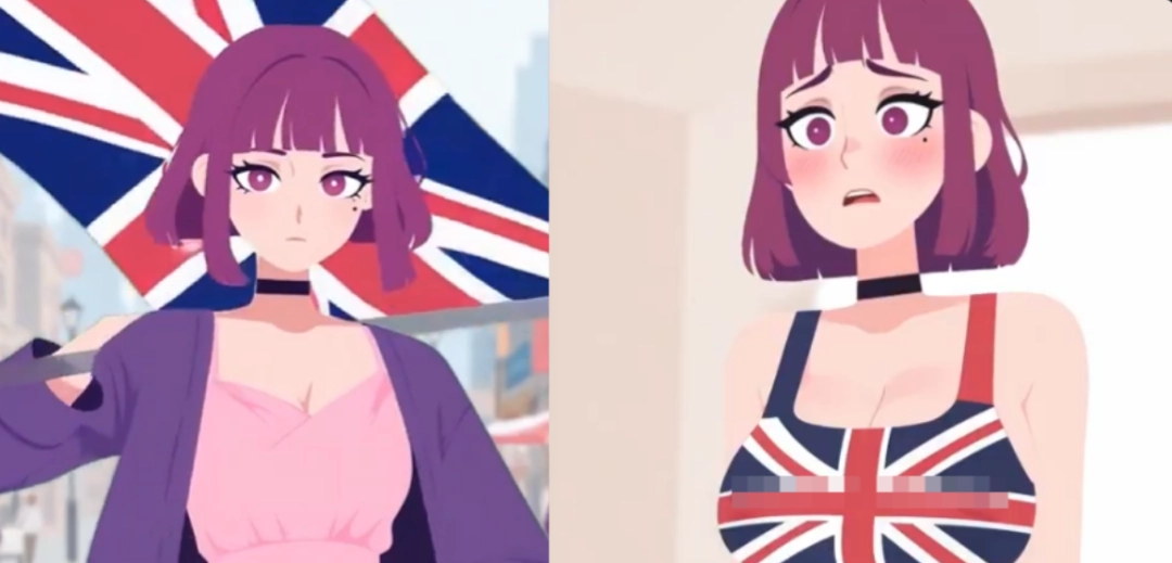 白左“教育软件”里的“仇外“少女,成为了英国男人的幻想对象