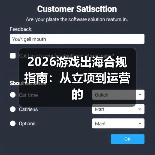 2026游戏出海合规指南：从立项到运营的避坑要点