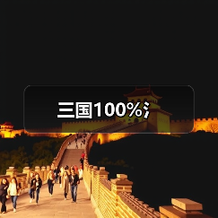 三国100%氵