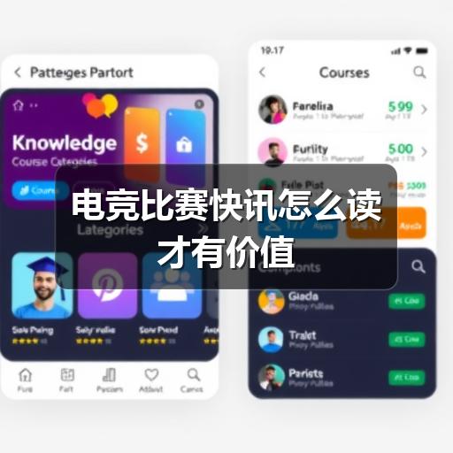 电竞比赛快讯怎么读才有价值
