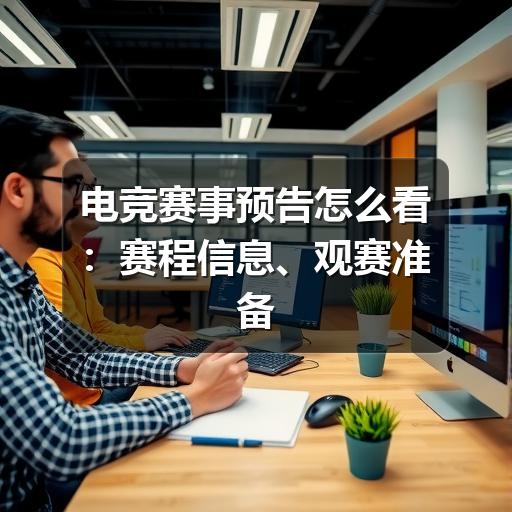 电竞赛事预告怎么看:赛程信息、观赛准备与避坑要点