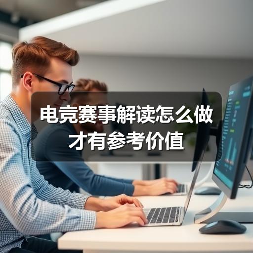 电竞赛事解读怎么做才有参考价值