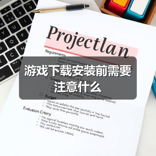 游戏下载安装前需要注意什么