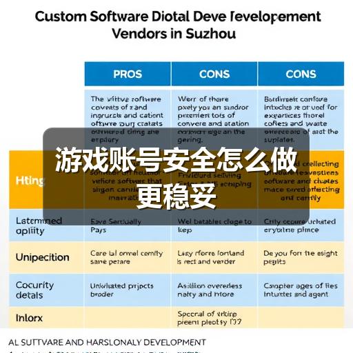 游戏账号安全怎么做更稳妥
