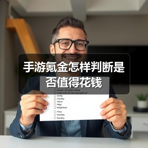 手游氪金怎样判断是否值得花钱