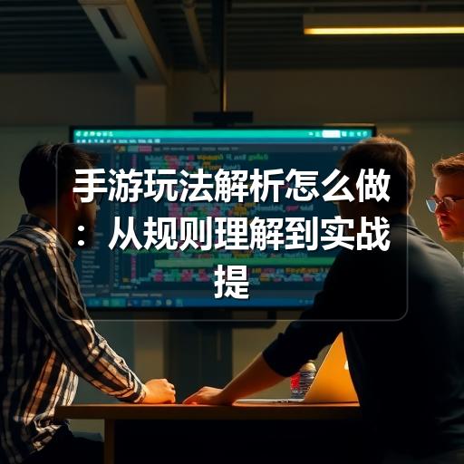 手游玩法解析怎么做:从规则理解到实战提升的完整思路
